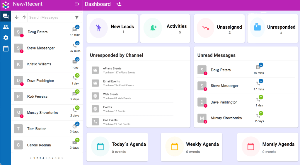 StayInContact - Web Dashboard